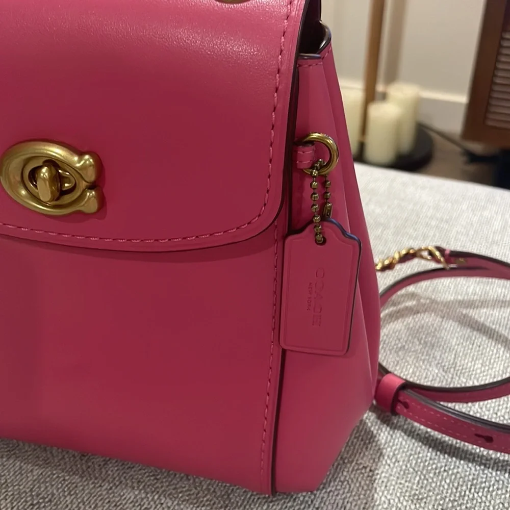 New! Coach Parker Leather Backpack - Picture 9 of 15